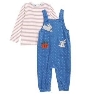 Baby Boden corduroy overalls set 12-18 months